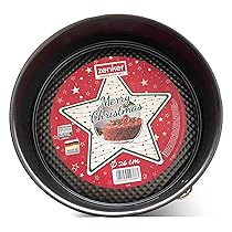 Zenker Tortiera natalizia apribile, materiale acciaio al carbonio antiaderente, elegante colorazione natalizia, Linea Merry Christmas, dimensione Ø26x7cm