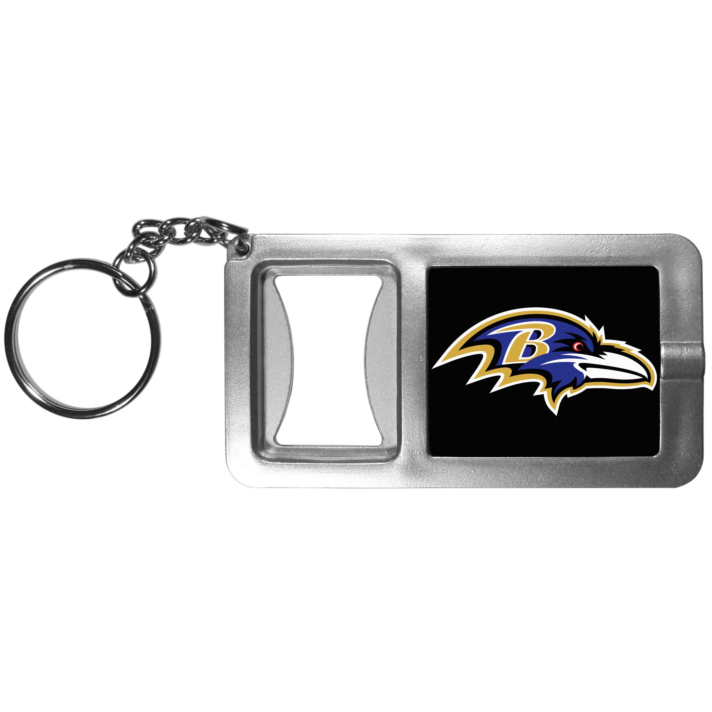 Siskiyou Sports NFL unisex-adult Flashlight Key Chain With Bottle Opener