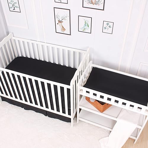 Miniatura 9 de CaSaJa Juego de 3 fundas para cambiador de pañales para bebé niño, ajuste cómodo de 4 lados contorneados para cambiador de 16 x 31 pulgadas, 16 x 32