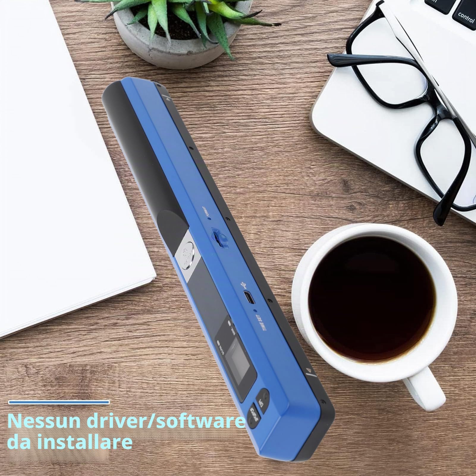 Elprico Scansione Rapida Scanner Portatile Documento Portatile -Scanner A4 Alta -Speed ​​per Studenti degli Avvocati