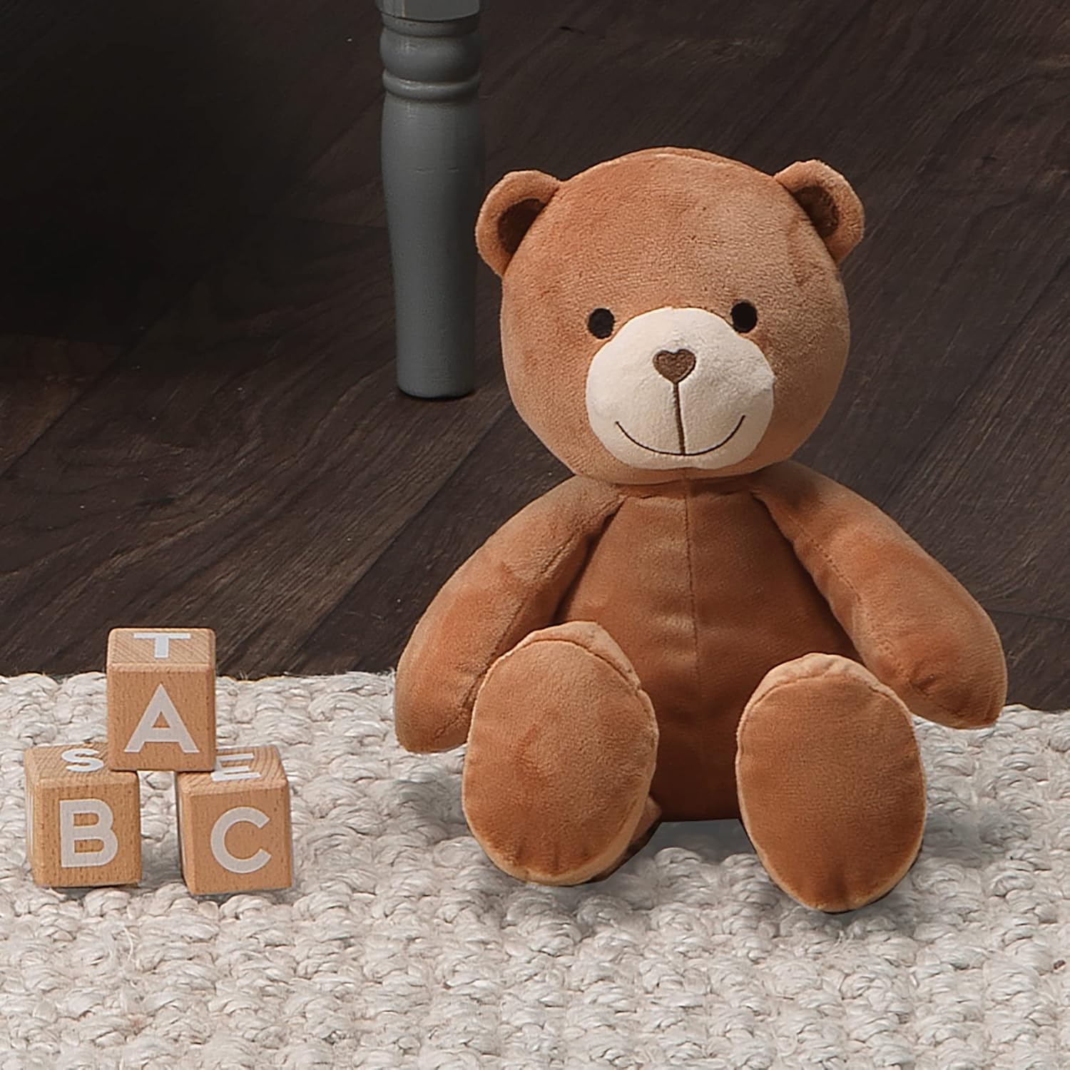 Bedtime Originals Animal Alphabet Plush Brown Bear Stuffed Animal Toy
