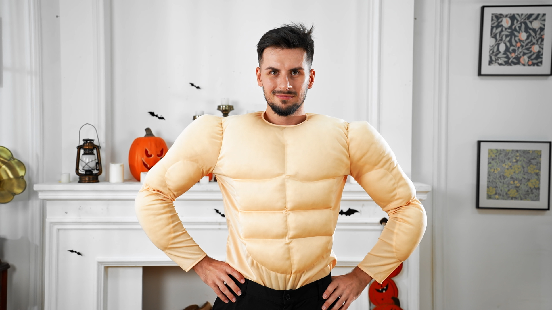 Amazon.com: Glitopper Adult Muscle Suit Costumes Muscle Shirt