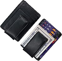 Vista 46 de broche para dinero, cartera con bolsillo frontal, cartera minimalista, para hombre