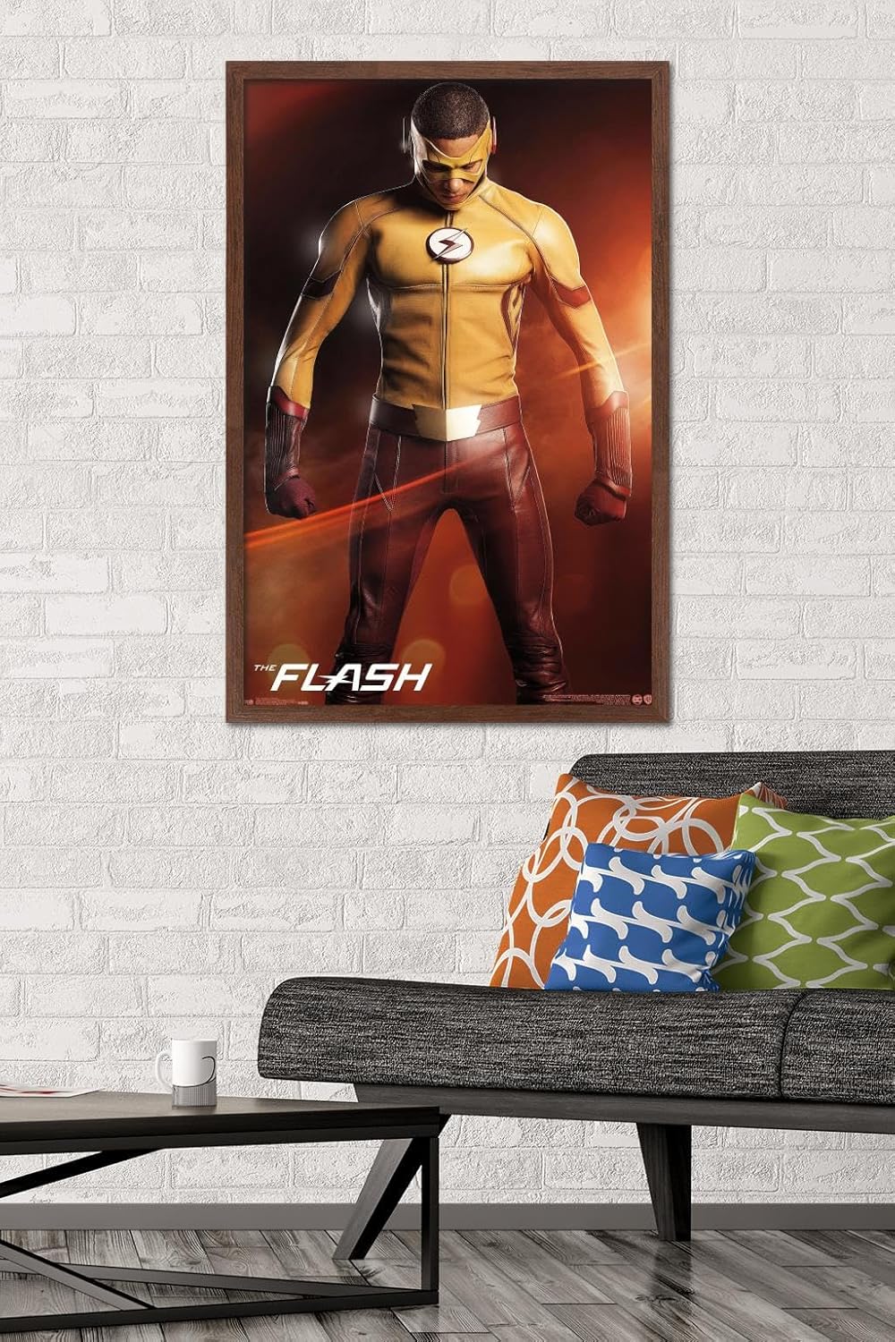 Trends International DC Comics TV - The Flash - Kid Flash Wall Poster, 22.375" x 34", Mahogany Framed Version