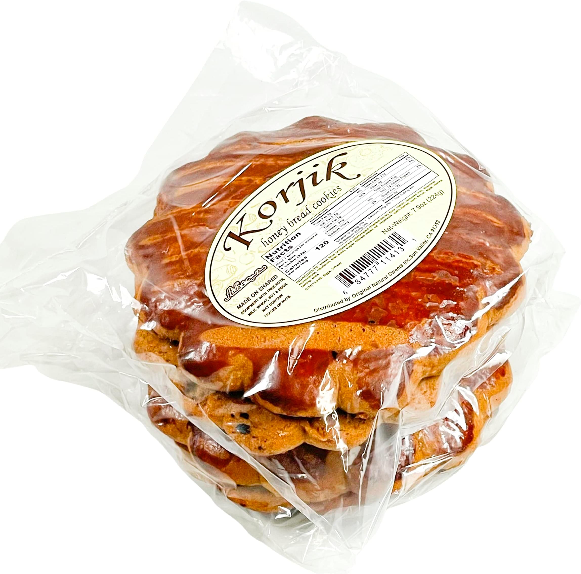 Korjik, Honey Bread Cookies (pack of 2) 15 oz | 425 g