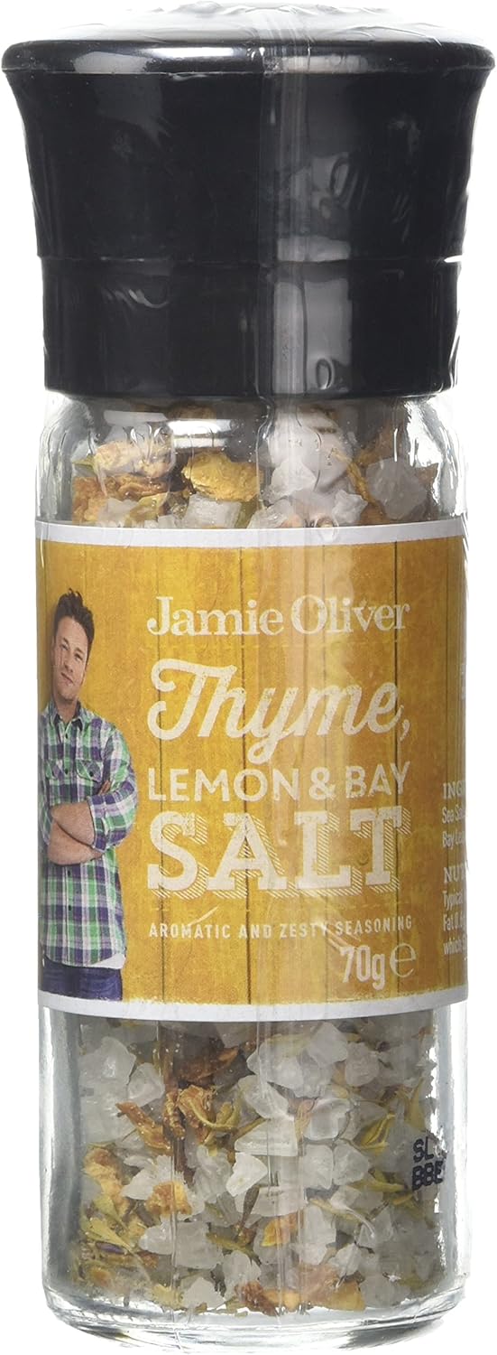 Jamie Oliver Thyme Lemon and Bay Salt, 70 g Amazon.co.uk Grocery