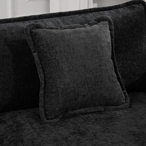 Miniatura 8 de Wider Armrest 3 Seats Modular Sectional Couch Sofa, Modern L Shaped Cloud Couch with Double Layer Upholstered Seat Cushion, Breathable Chenille