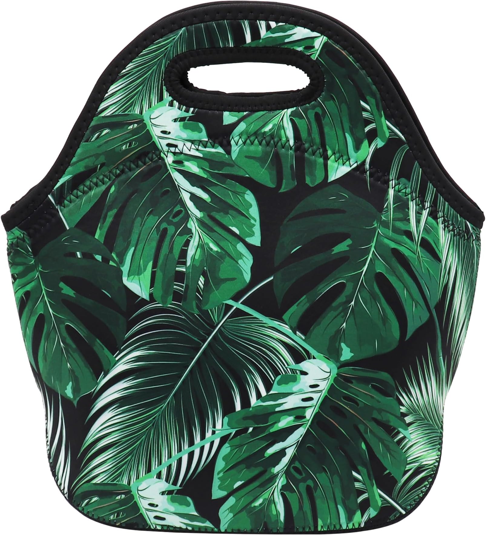 Neoprene Lunch Bag for Kids, Insulated Lunch Box Tote for Women Men Adult Teens Boys Teenage Girls Toddlers (Tropical Leave)