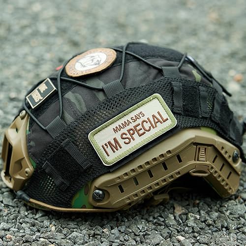 Miniatura 14 de OneTigris Helmet Cover, Tactical Fast Cloth for Ops-Core Fast PJ Helmet in Size M/L, OneTigris PJ Airsoft Cover in Size M/L