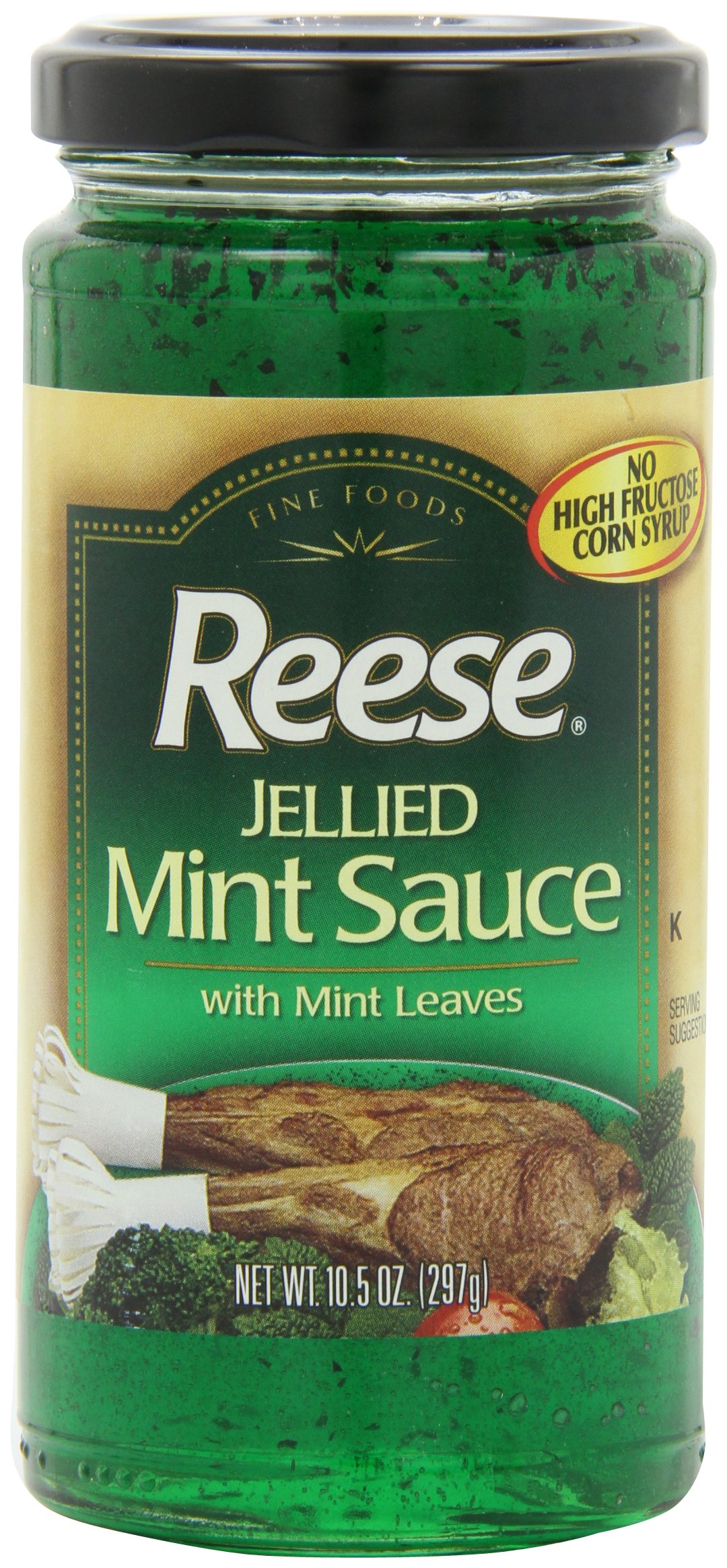 Reese Jelly, Mint W/Leaves, 10.50-Ounce (Pack of 6)