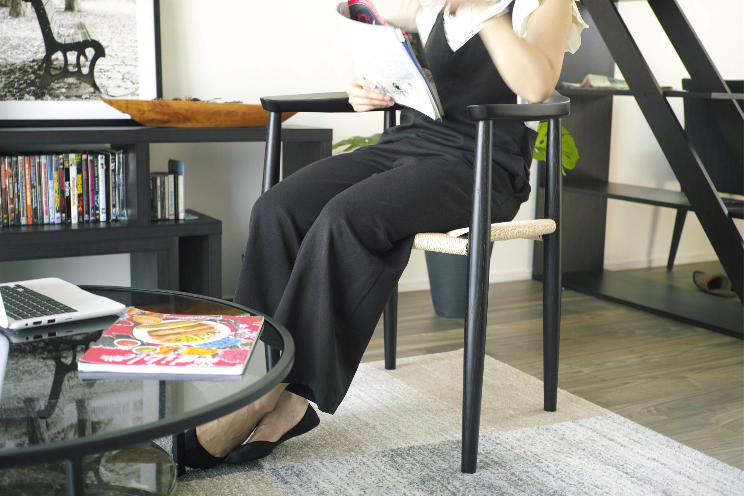 Amazon｜North Orange ダイニングチェア おしゃれ ペーパーコード