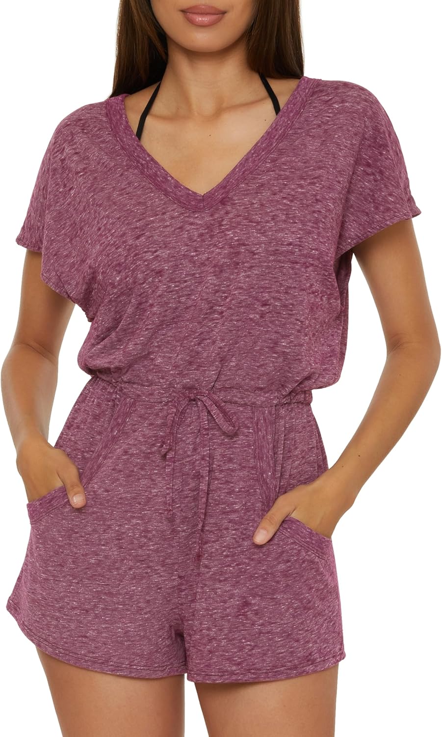 BECCA Women's Beach Date Romper, V-neck, Casual, Beach Cover Ups for Women
