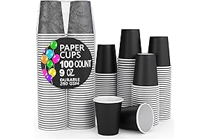 Exquisite Black Paper Cups - A Touch of Elegance for Your Coffee Ritual