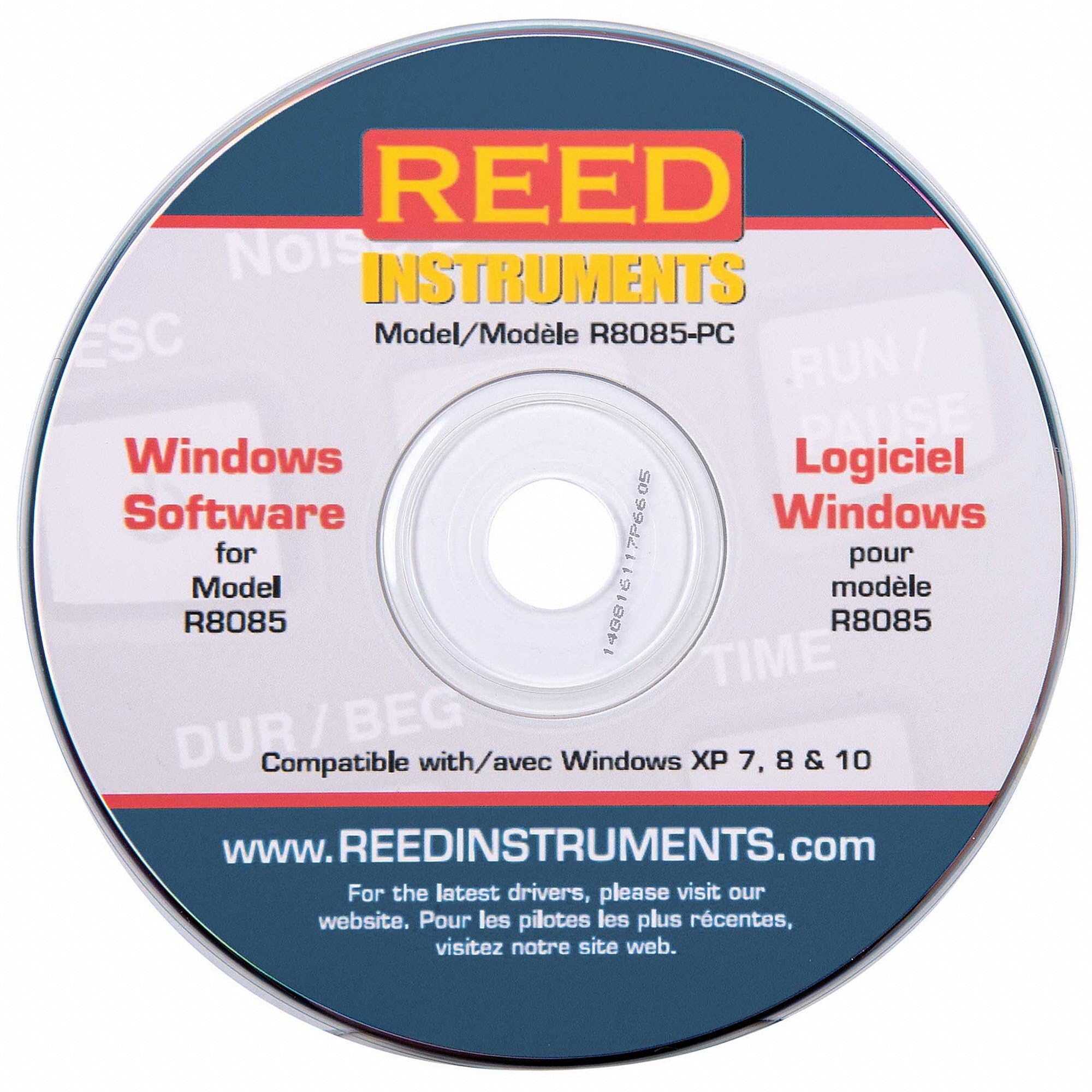 REED Instruments R8085-PC PC Software for Noise Dosimeter