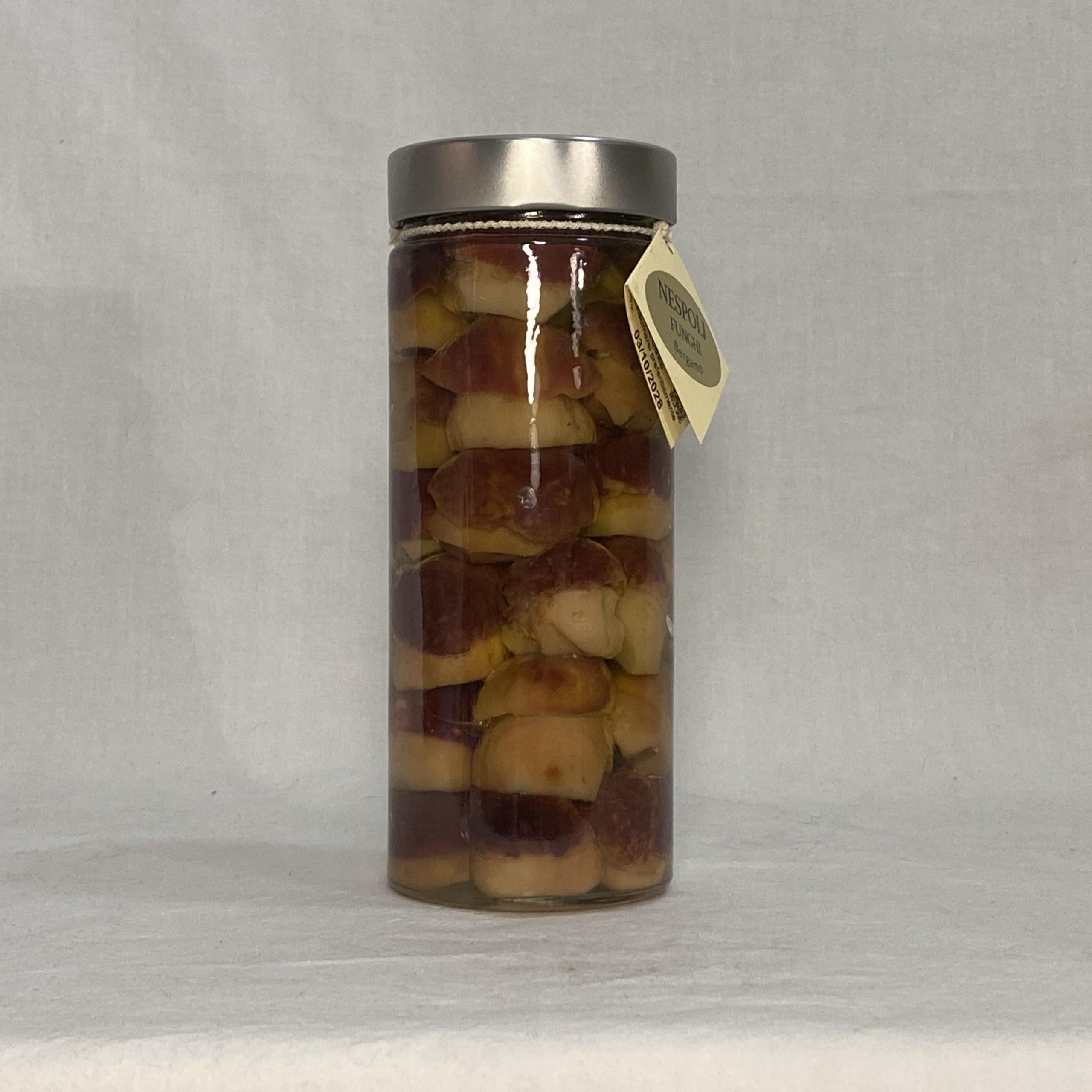 Funghi porcini testa nera INTERI MICRO sott'olio di oliva da gr 550 - Nespoli funghi