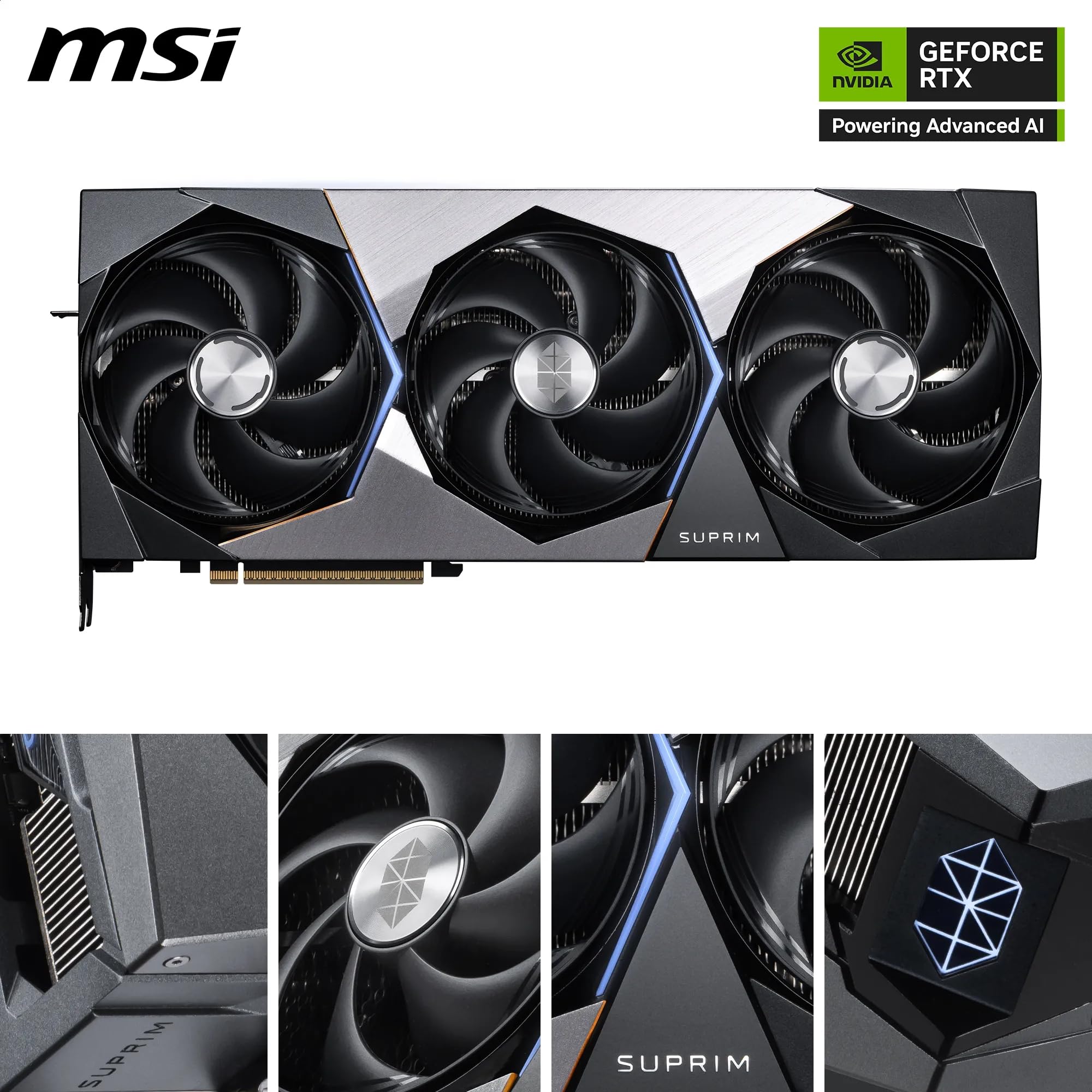 MSI GeForce RTX 5090 32G SUPRIM SOC Graphics Card - RTX 5090 GPU