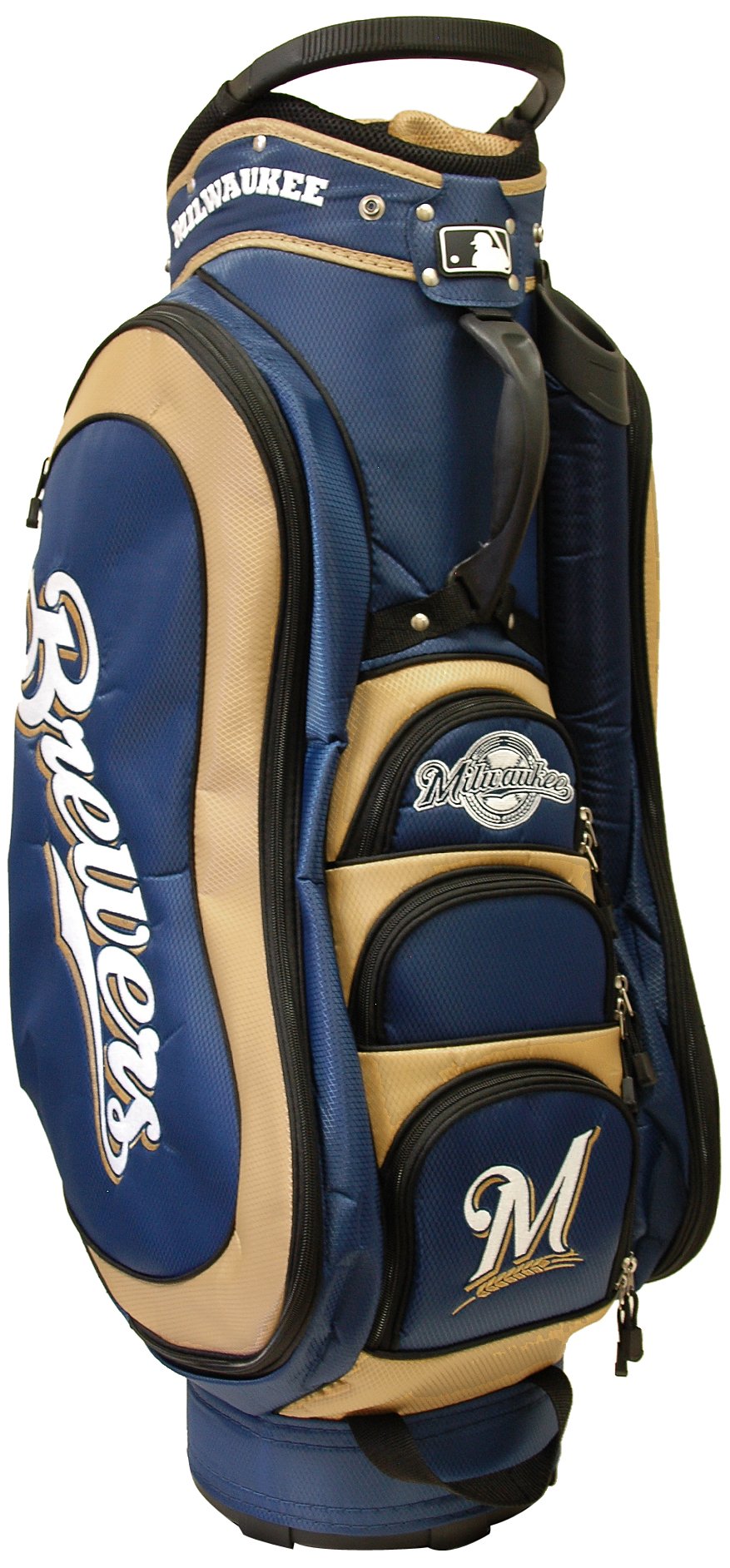 Team Golf MLB Medalist Golf Cart Bag, 14-Way Top with Integrated Handle & External Putter Well, 5 Zippered Pockets, Padded Strap, Umbrella Holder & Removable Rain Hood