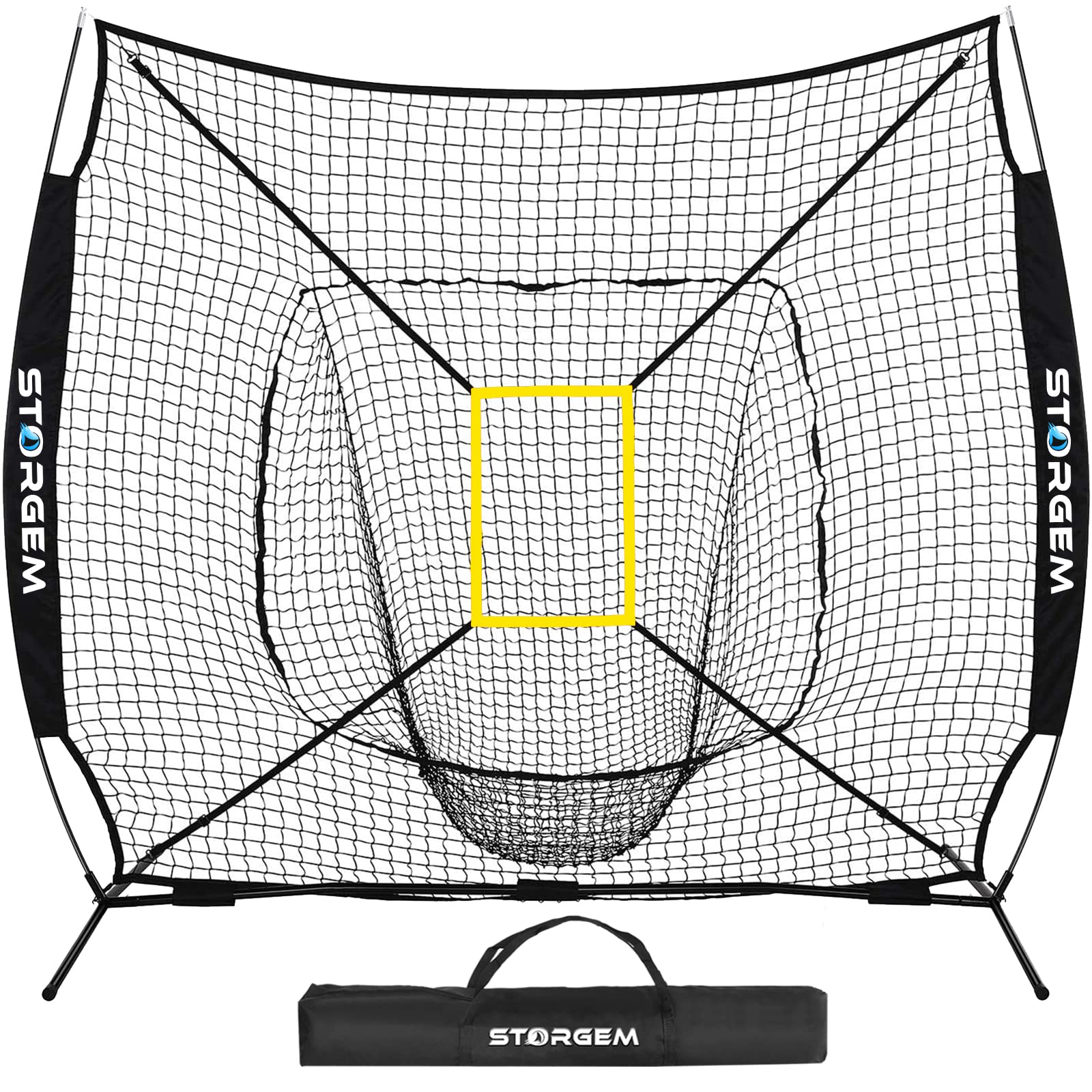 Baseball and Softball Practice Net 7×7ft Portable Hitting