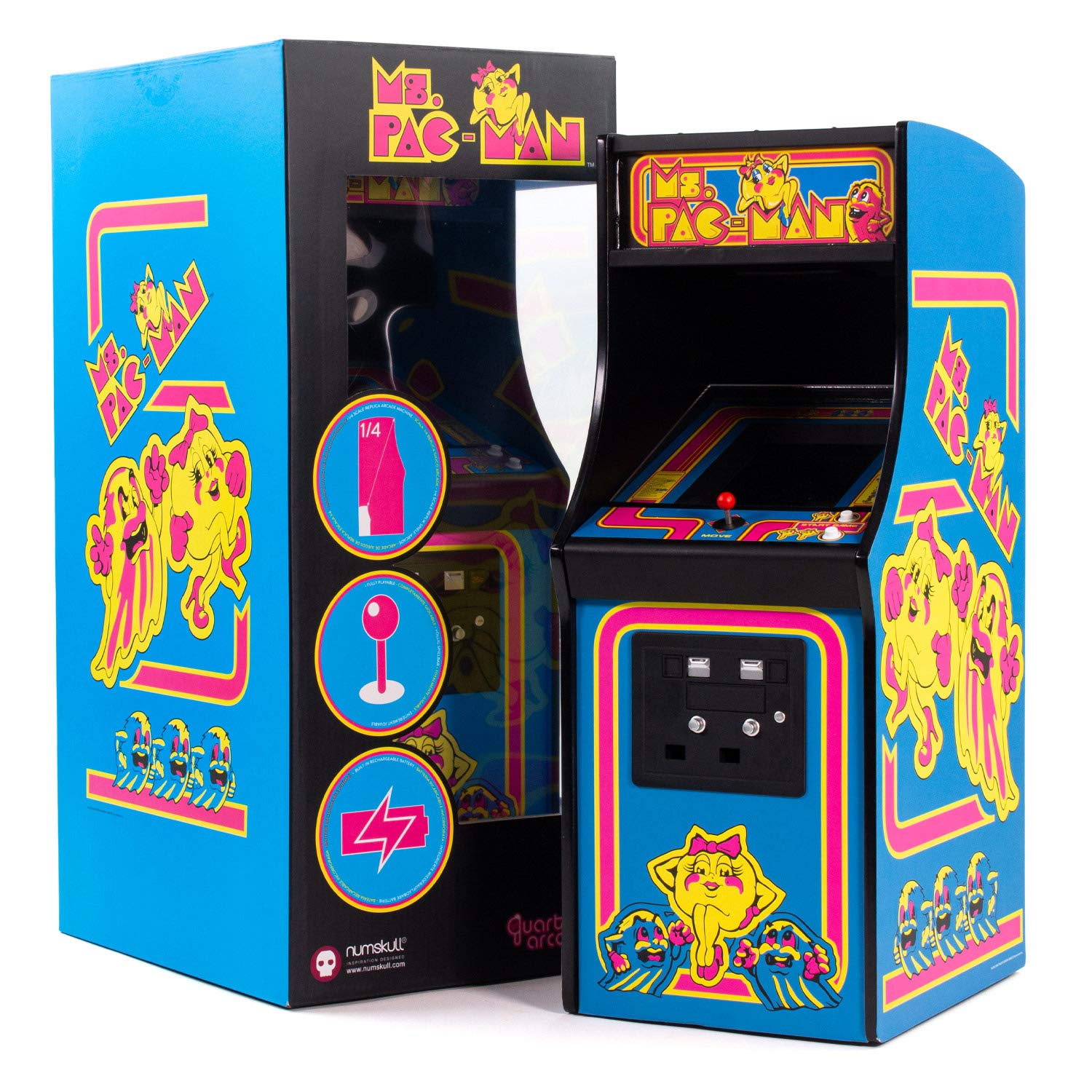 Buy Quarter Arcades Official Ms. PACMAN 1/4 Sized Mini Arcade