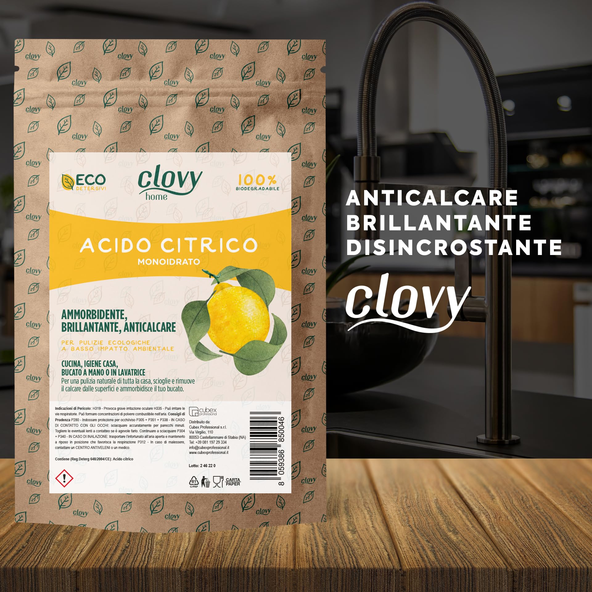 Acido Citrico 4,5 Kg | 500 Lavaggi | Ammorbidente Brillantante E Anticalcare | 100% Puro | Acido Citrico Monoidrato In Polvere | Pulizie Ecologiche E Naturali Per Lavatrice E Casa | Made In Italy