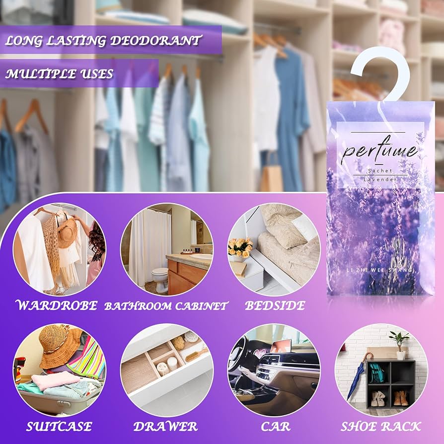 Perfume Closet／Cling Cling Amazon.com: 24 Pcs Large Hanging Closet Deodorizer Air Freshener