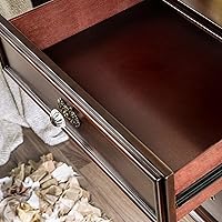 Vista 14 de 24/7 Shop at Home Syracuse - Juego de dormitorio de 6 piezas, tamaño Queen, nogal