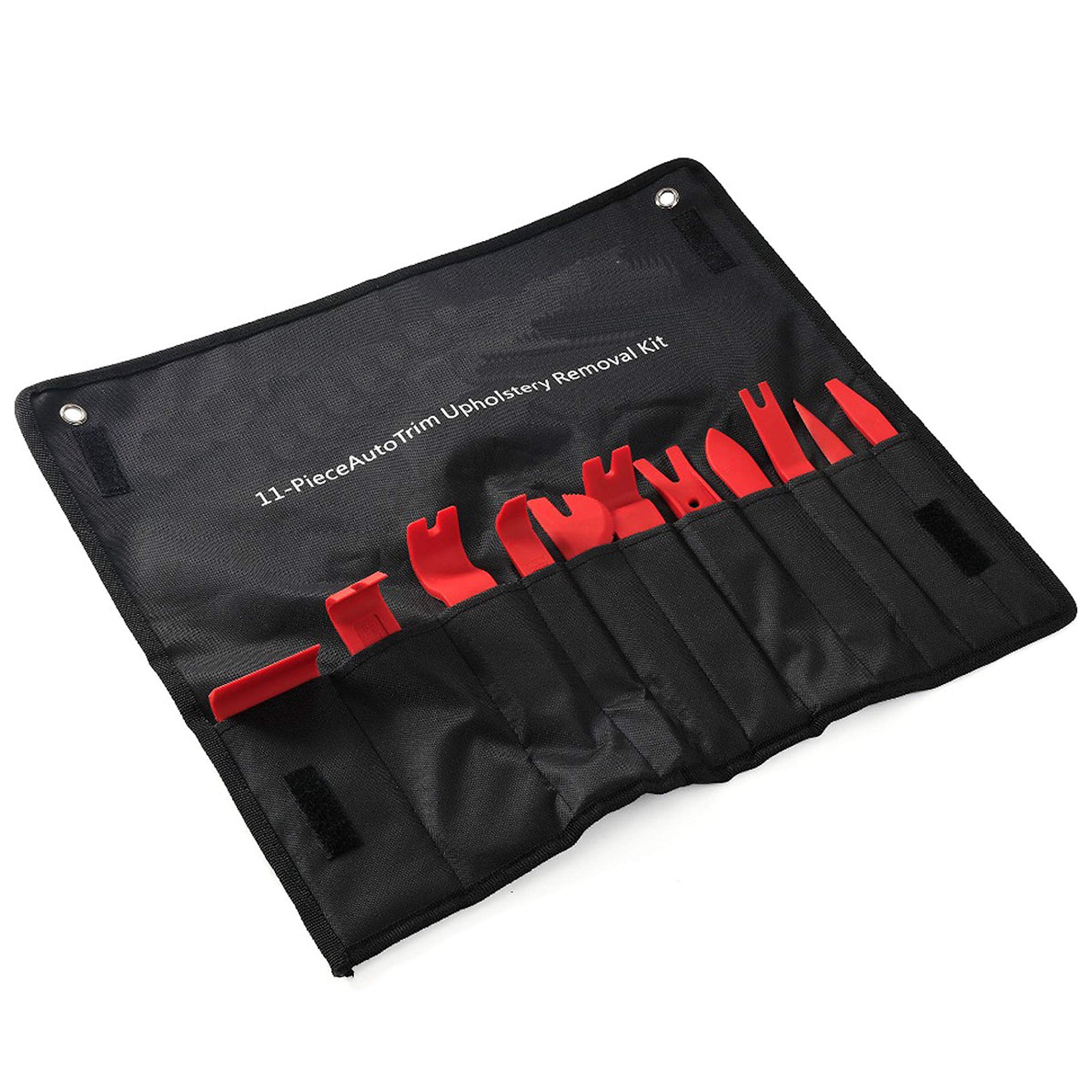 LUPO Kit 11 Pezzi Per Rimozione Finiture Auto, Leva In Plastica Per Cruscotto, Pannelli Porta E Radio, Antigraffio - 4