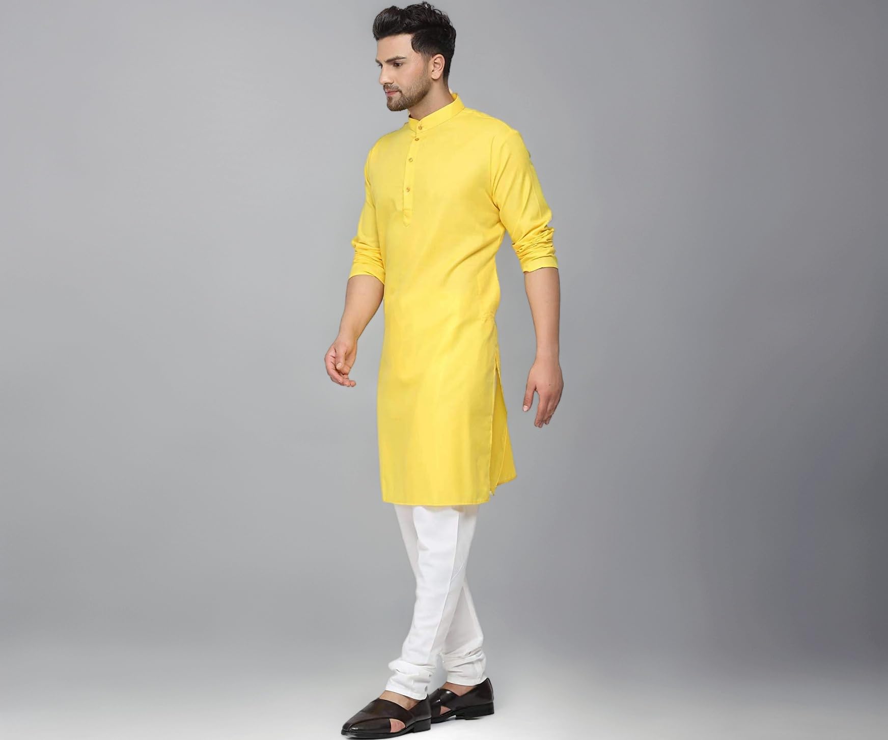 Men’s Cotton Blend Plain Kurta Comfortable and Stylish