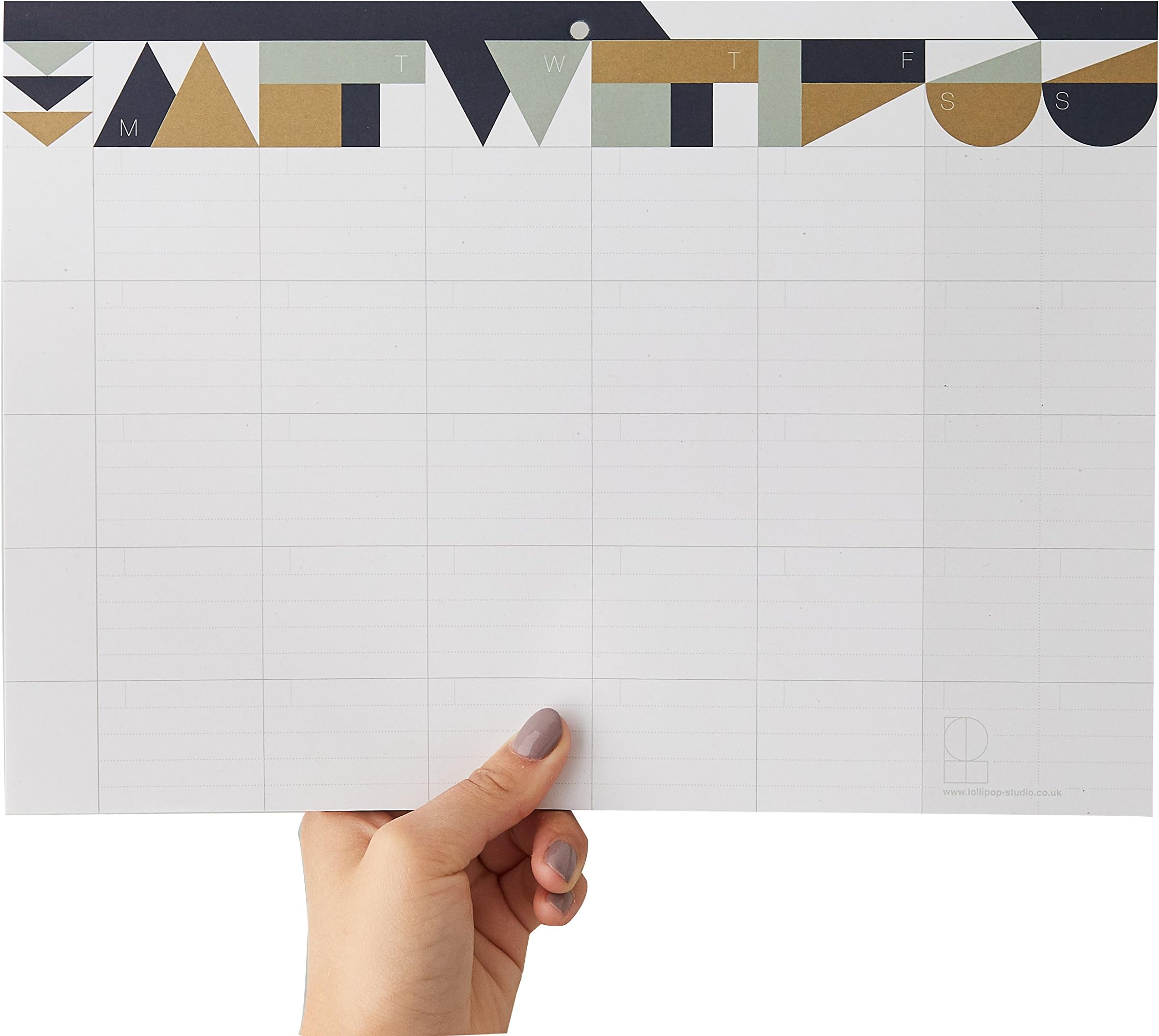 Lollipop Studio WPP0002 A4 Vertical Weekly Planner - Gold