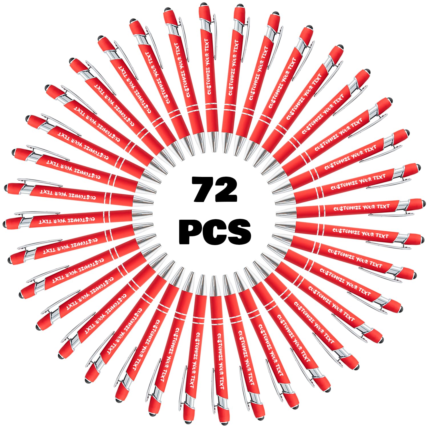 AIFLM Personalized Pens with Name in Bulk Up to 500 Pcs Engraving Ballpoint Pens Set with Your Name Text for Business,Graduation,Wedding,Birthday,Christmas