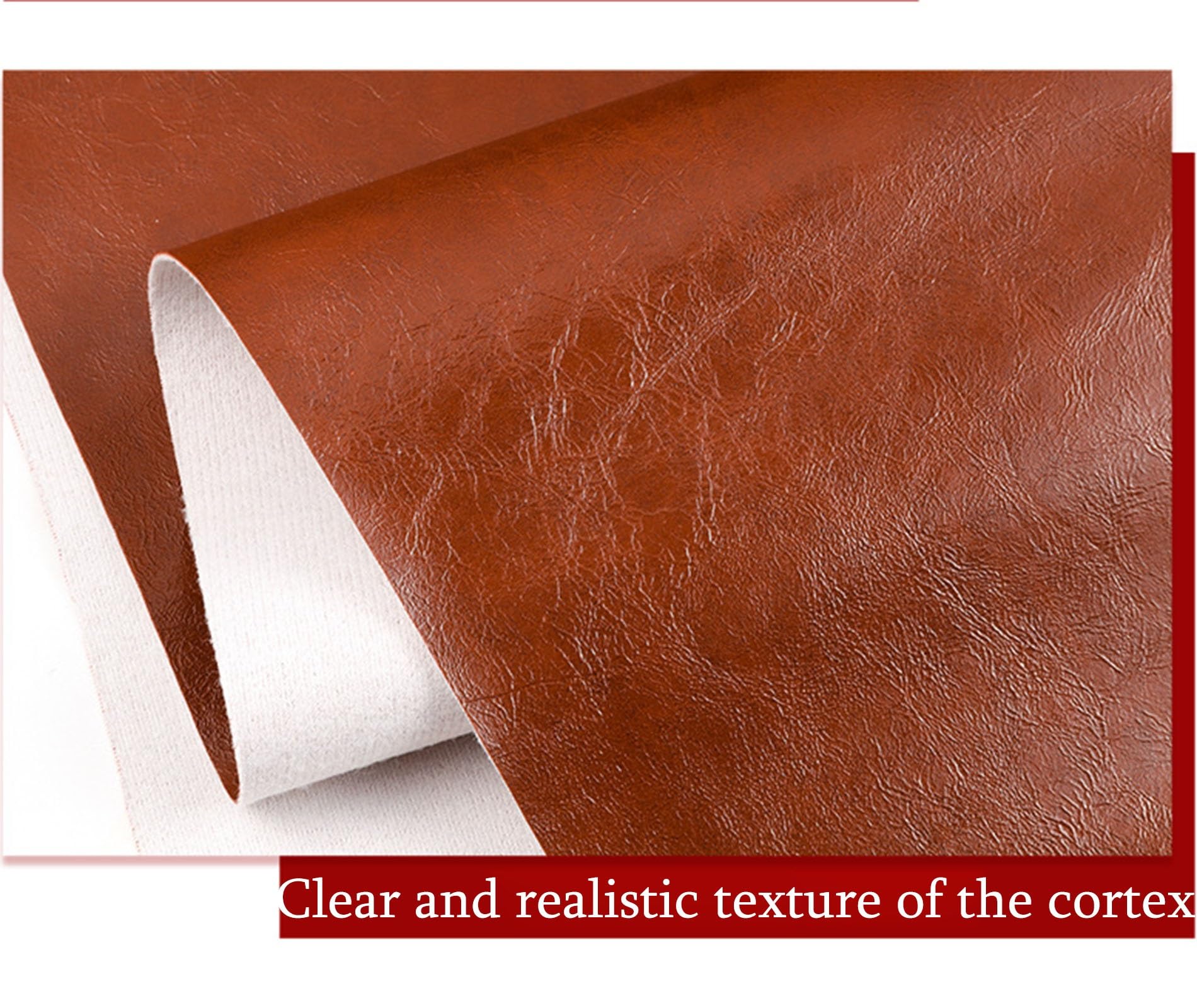 Kunstleder Selbstklebend Leder-Reparaturflicken, selbstklebendes PU-Reparaturband-Set, selbstklebender Reparaturlack, schneidbar für Handtaschen, Autositze, Lenkrad(A10,100*138cm/39.3*54.3in)