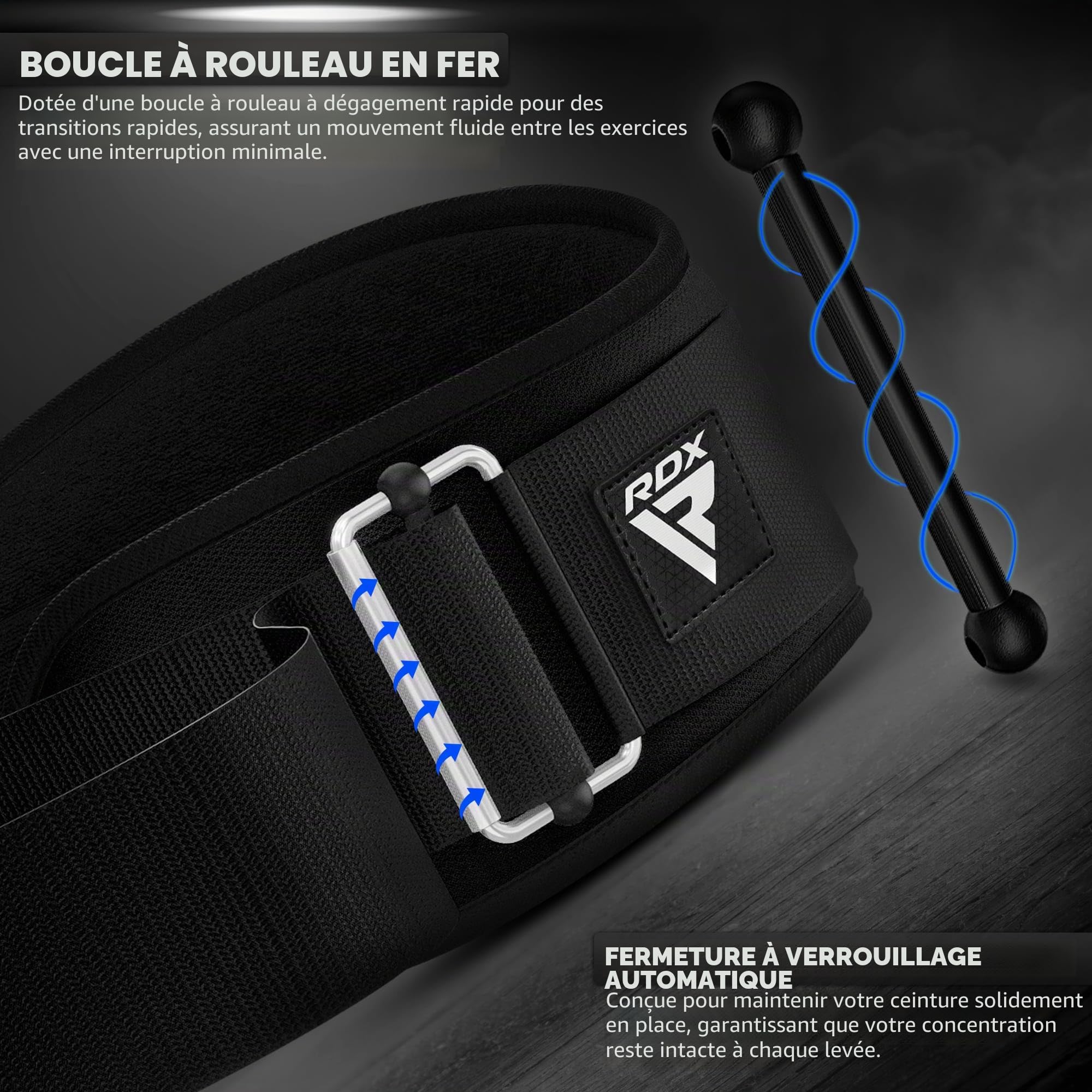 RDX Ceinture de Musculation, 6.5” Incurvée Rembourré Support Dos Lombaire, D'haltérophilie Exercises Ceinture de Levage, Bodybuilding Entraînement en Force Powerlifting Fitness Gym Belt, Hommes Femmes