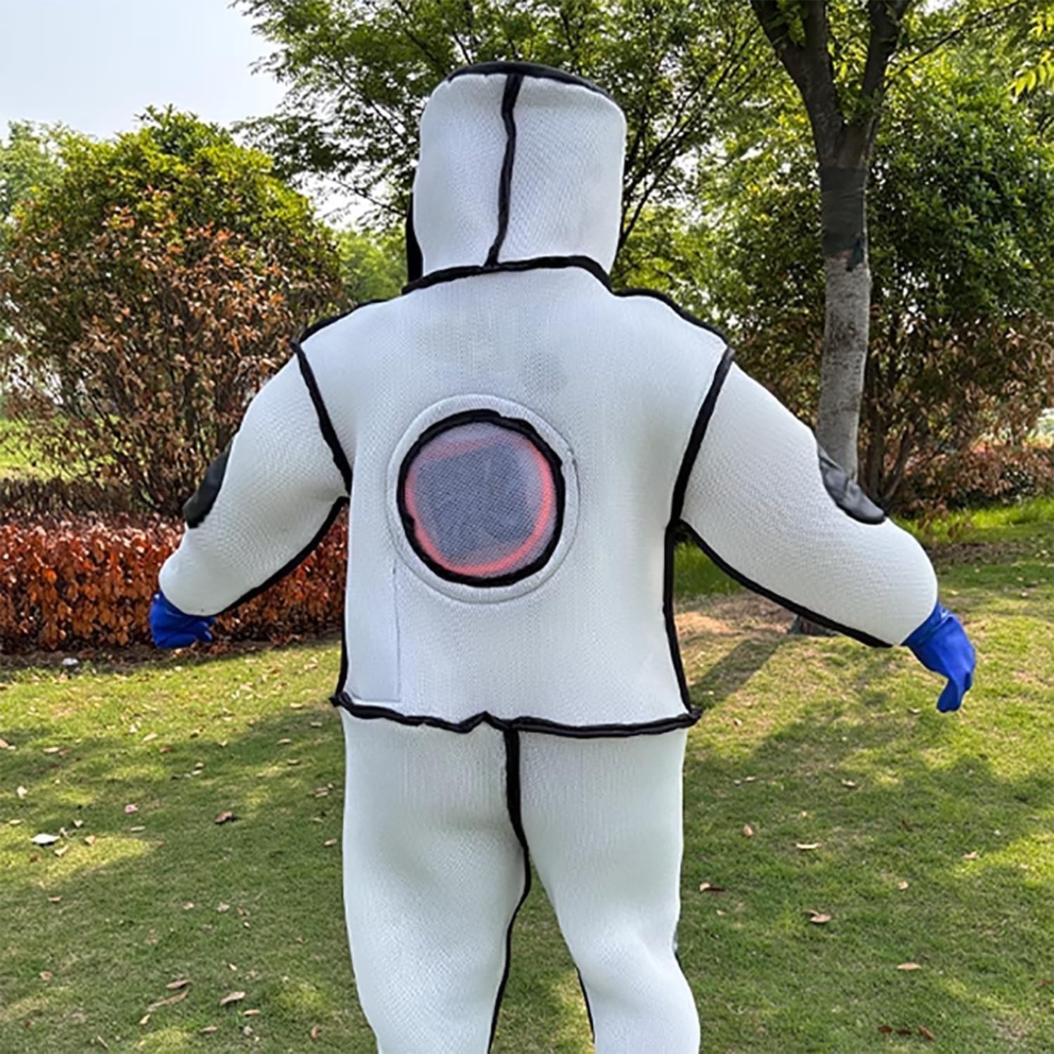 Abbigliamento protettivo per vespe con maschera convessa, guanti e scarpe, attrezzatura di sicurezza completa per apicoltura in cortile, traspirante e resistente per la massima protezione