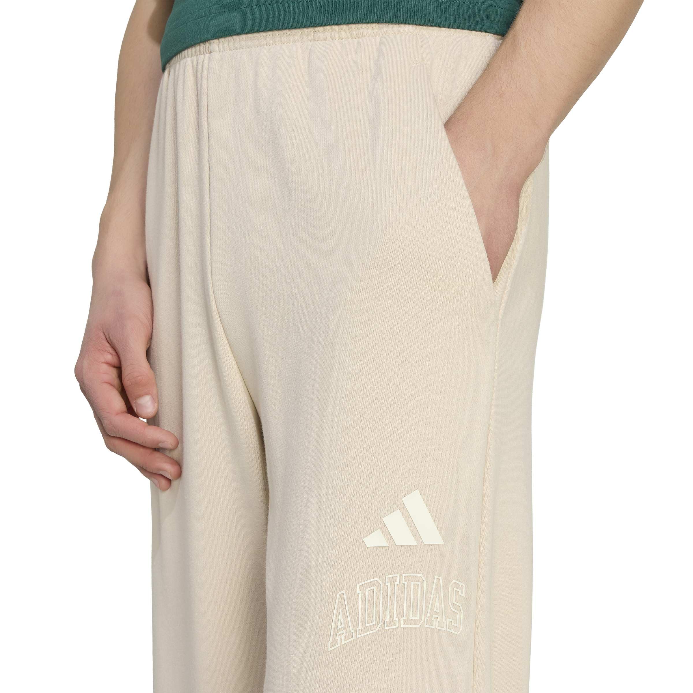 Adidas Męskie spodnie dresowe Seasonal Essentials Collegiate French Terry z mankietami