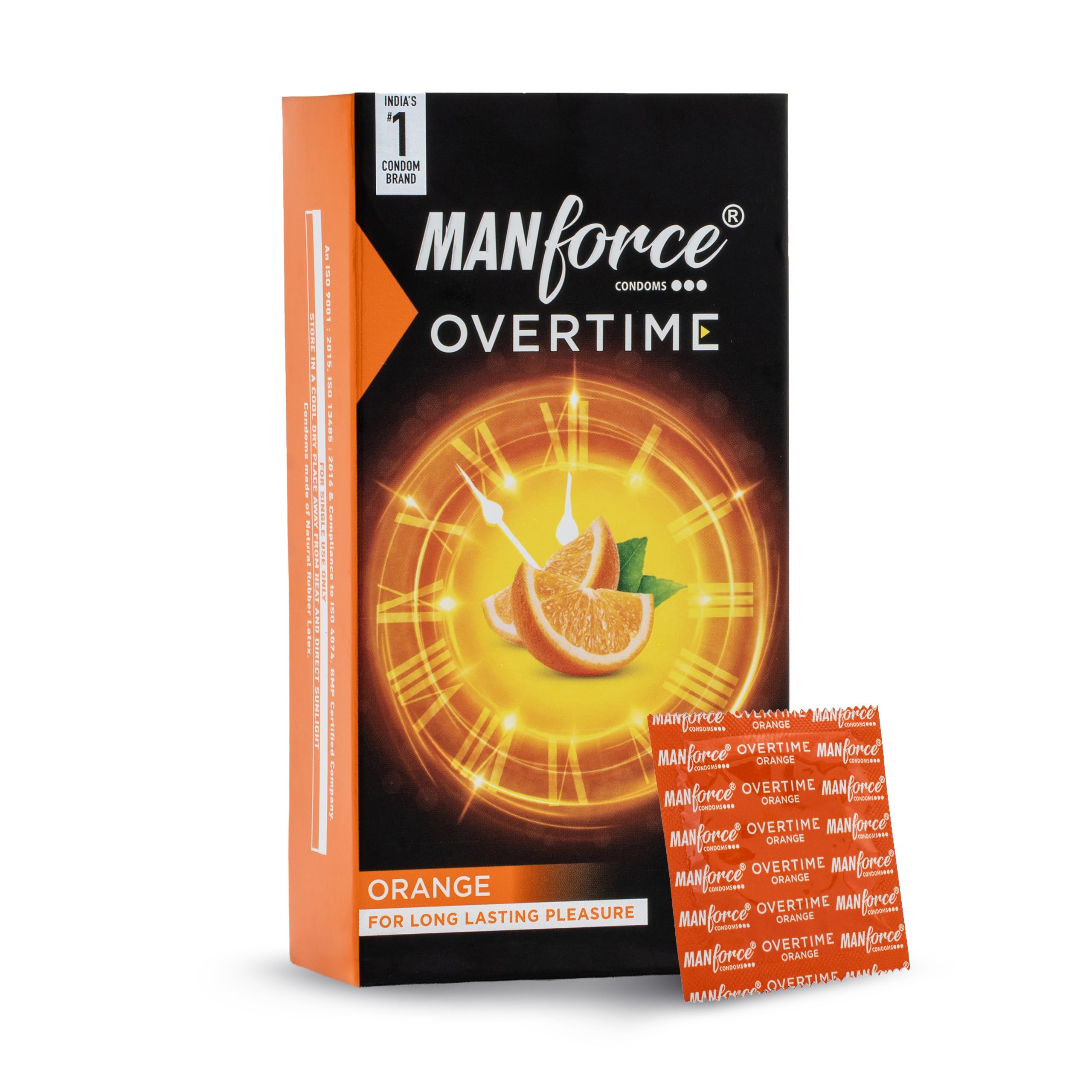 Manforce 3 in 1 Condoms (Ribbed, Contour, Dotted), Overtime Orange Flavoured- 10 Pieces-picture-11