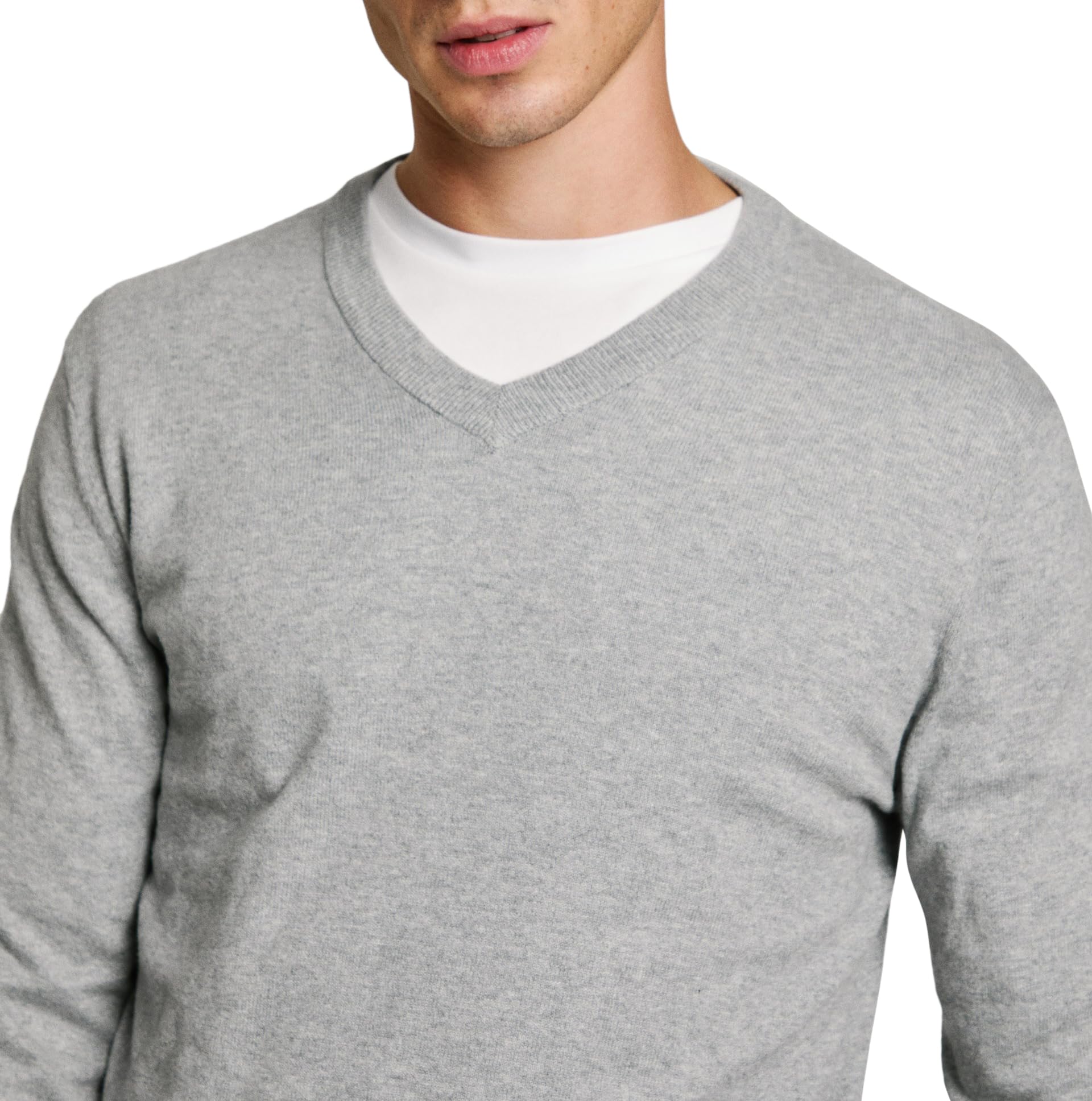 Pepe Jeans Men's New Andre V Neck, Knitwear, Grey, XXL