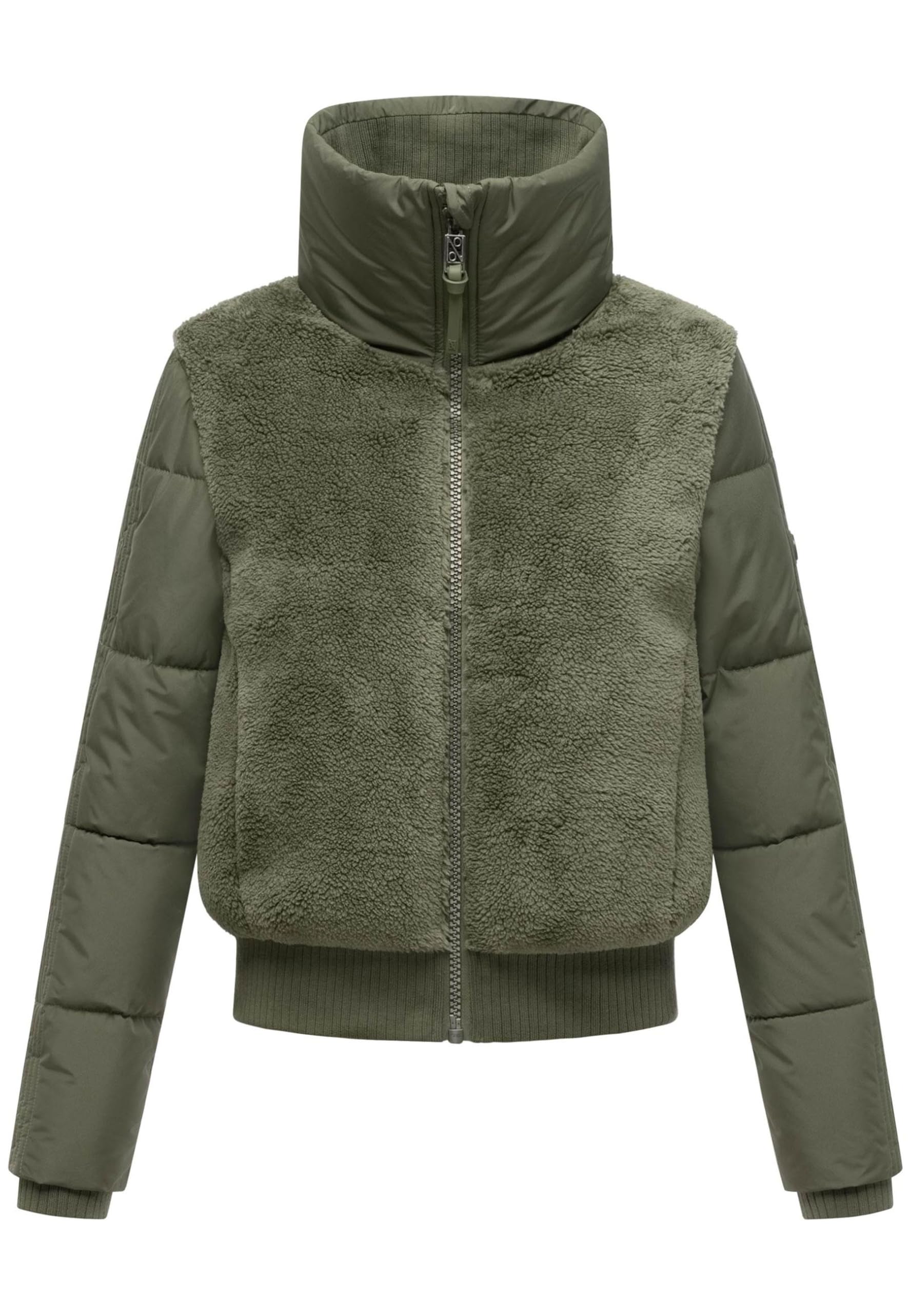 Navahoo Damen Winterjacke (XS-2XL) - mit Teddyfleece, hohem Kragen und 4 Taschen - N100