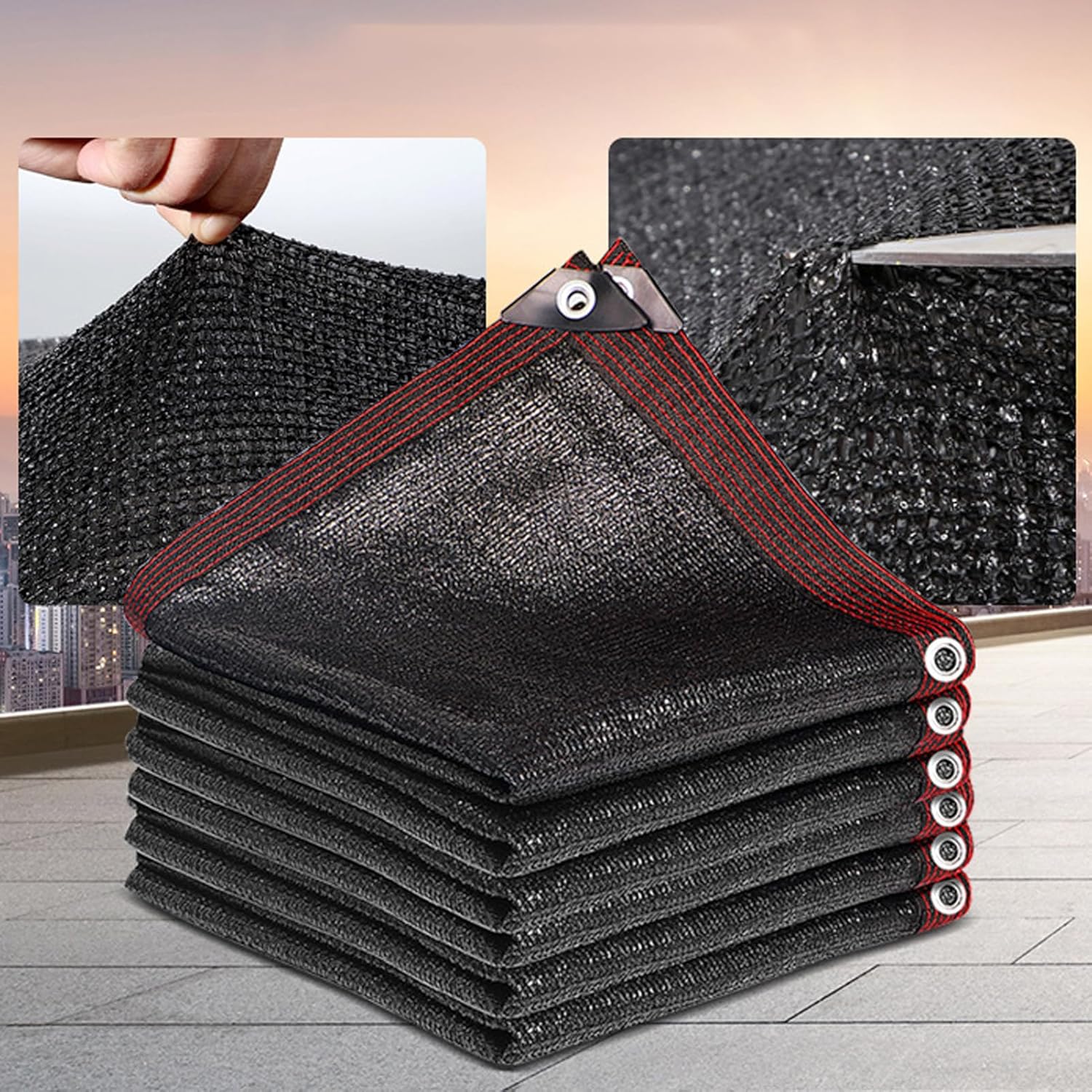 Sunblock Shade Cloth Net 3x7m, Sun Shade Net for Outdoor, Garden Shade Cloth, Garden Shade Mesh Tarp for Plant Cover, Greenhouse, Chicken Coop, Kennels, Tomatoes Plants