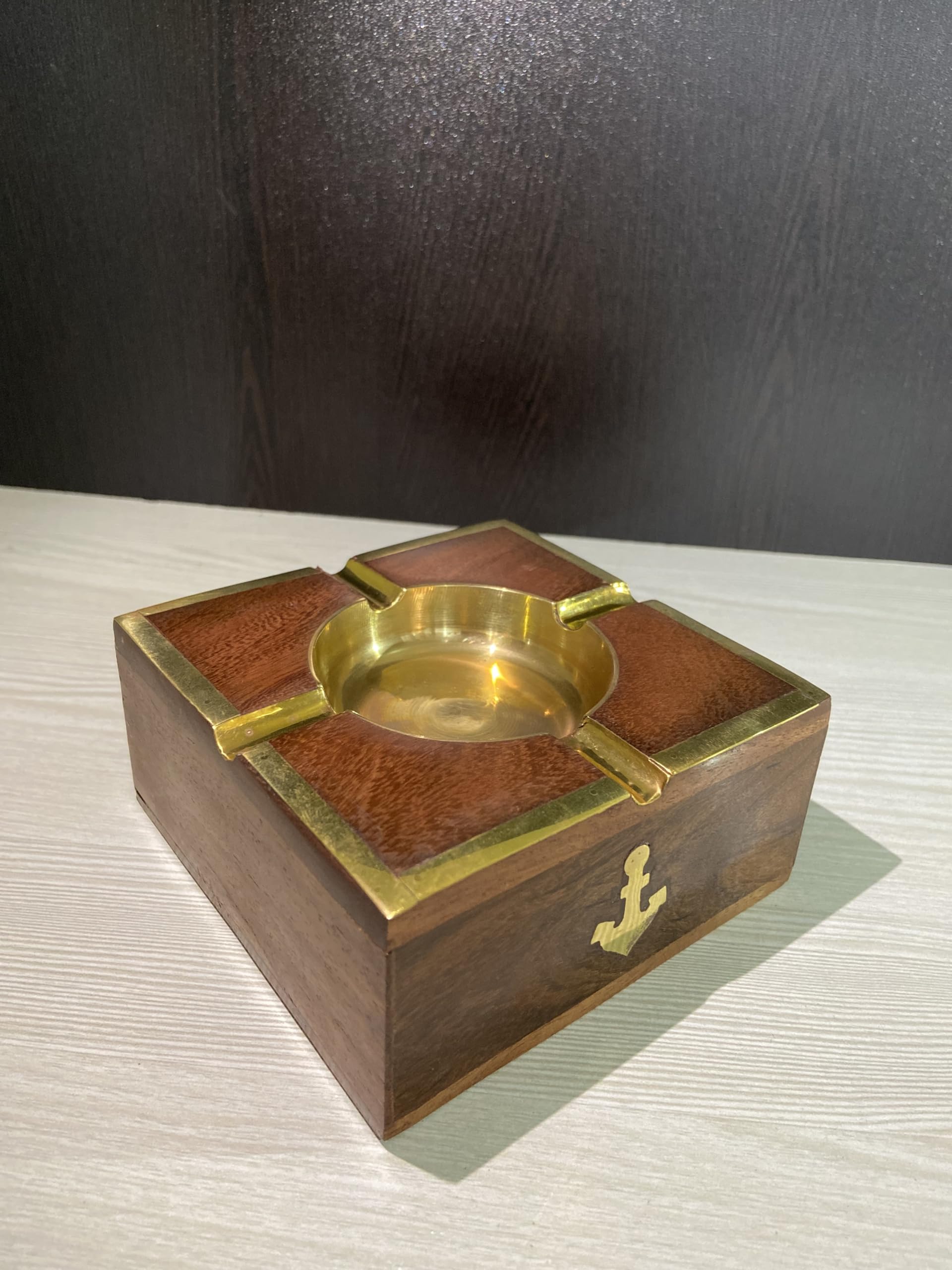 Amazon.co.jp: collectiblesBuy アンカー木製アンティーク灰皿 航海