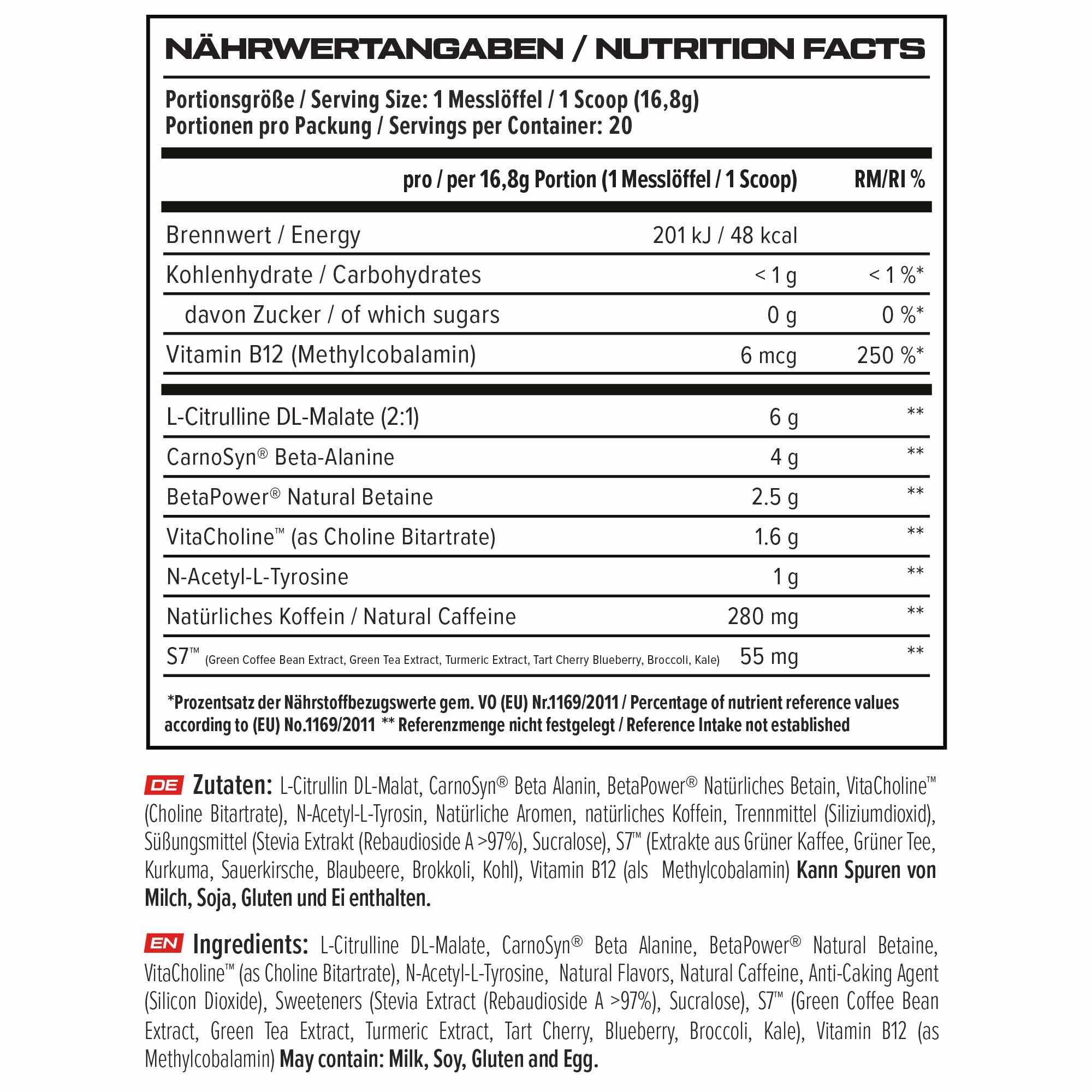 VAST V8 Total Energy (20 Servings) Pina Colada - Édition limitée