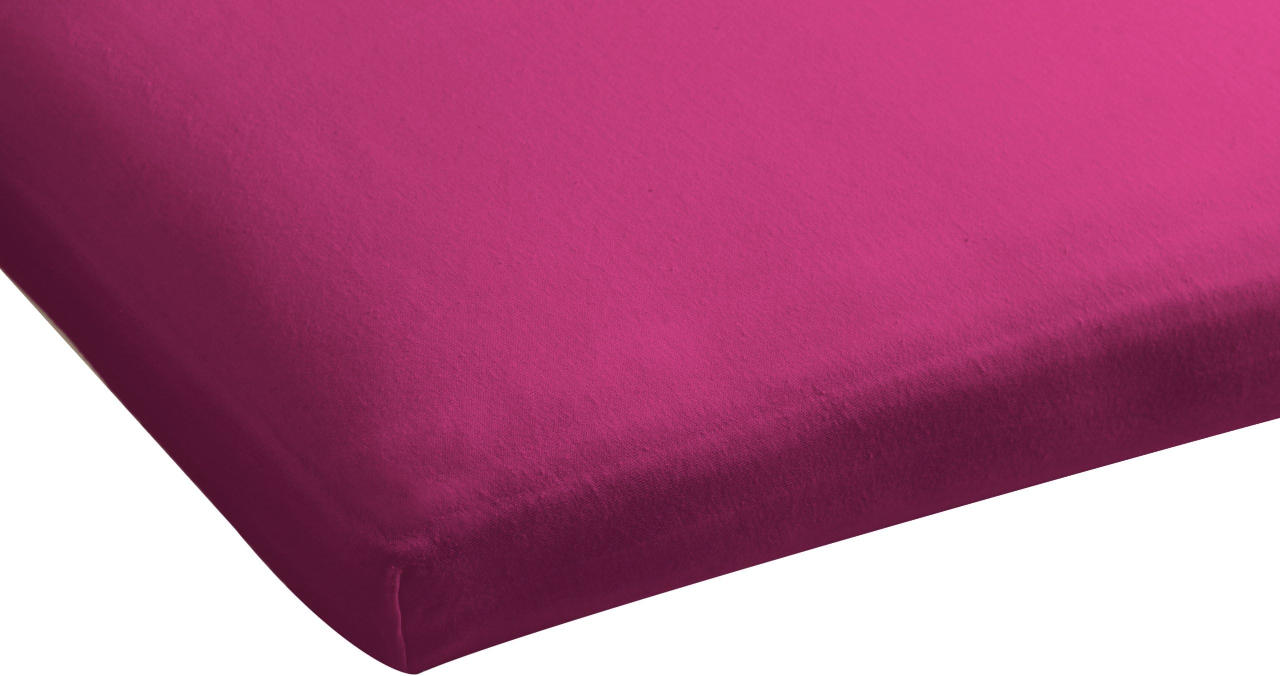 Beddinghouse Jersey Topper Fitted Sheet 180 x 200 x 210 cm Fuchsia