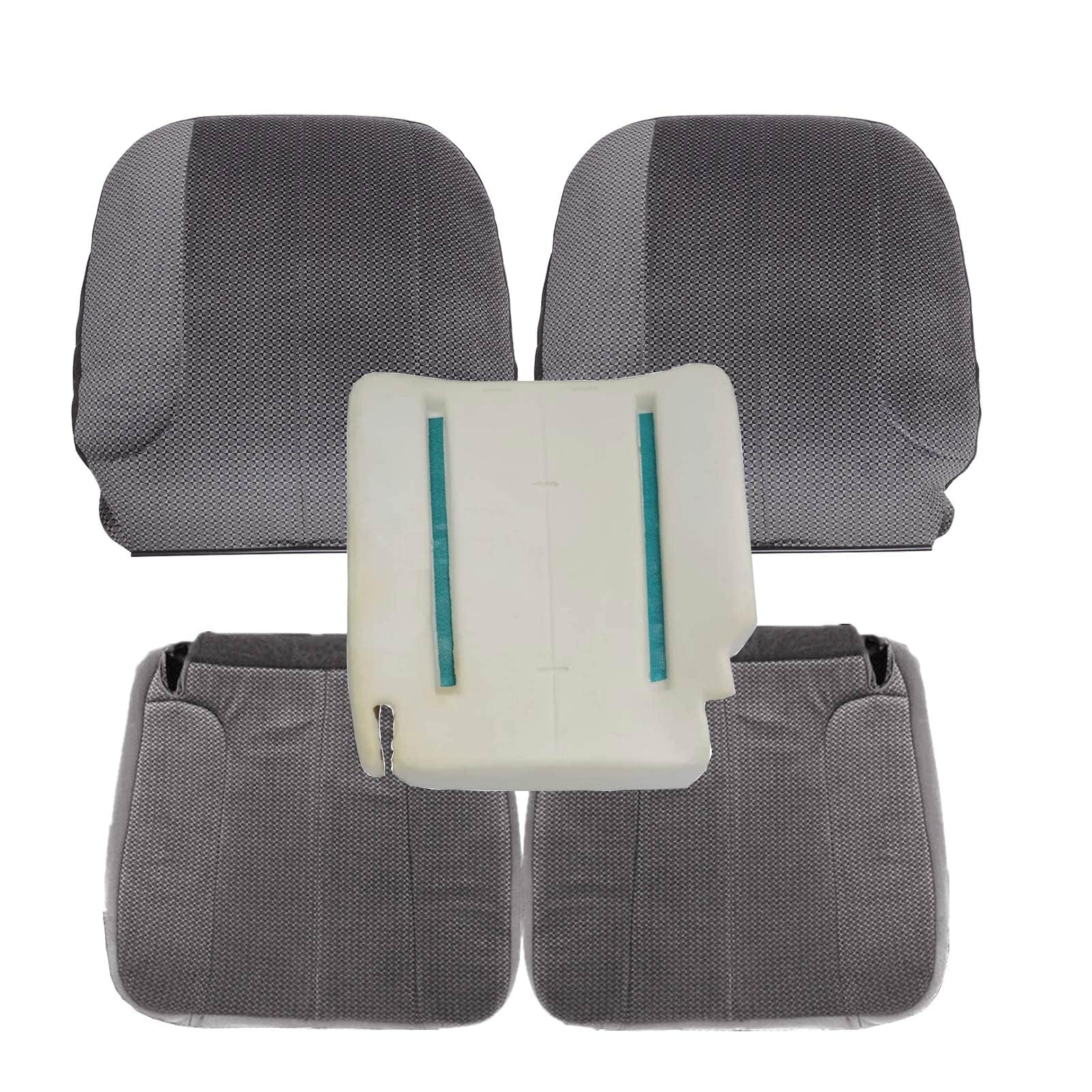 Tan Cloth Driver Bottom Seat Cover With Foam Cushion For Dodge Ram 1500 2500 2002-2005