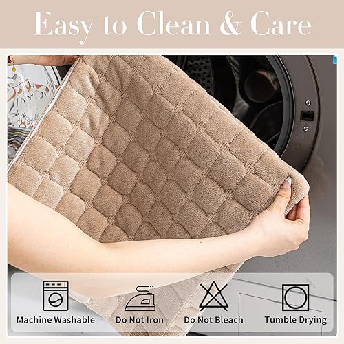 Miniatura 6 de Funda de terciopelo para sofá, funda lavable para sofá seccional, funda antideslizante para sofá de 3 cojines, respaldo y reposabrazos en forma de