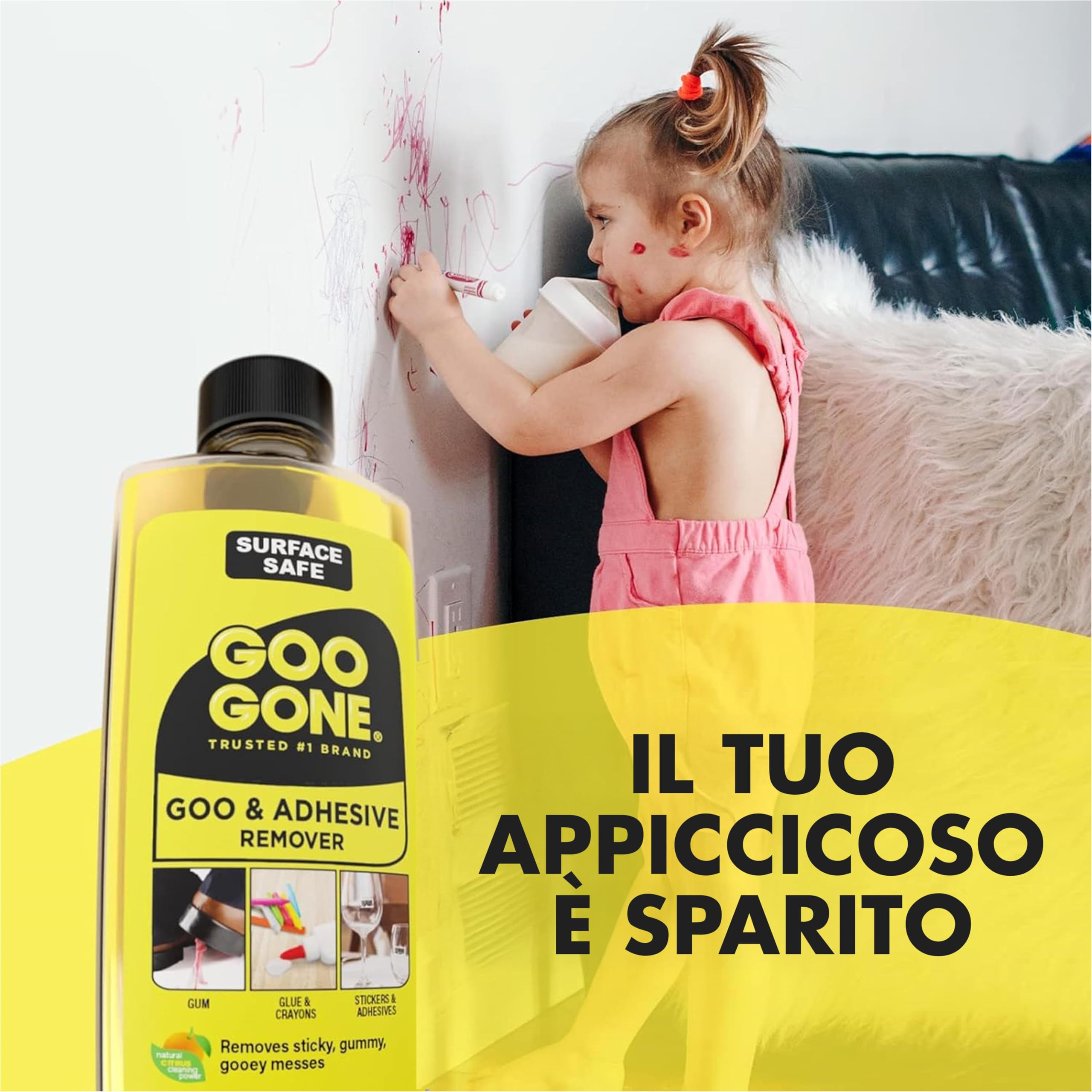 Goo Gone Original Liquid - Rimuovi Adesivi e Residui di Sticker - 237 ml