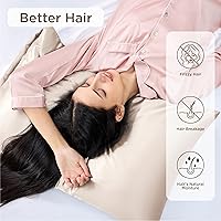 Vista 12 de Bedsure Fundas de almohada de satén, similares a las fundas de almohada de seda tamaño Queen, juego de 2, fundas de almohada para mujeres que