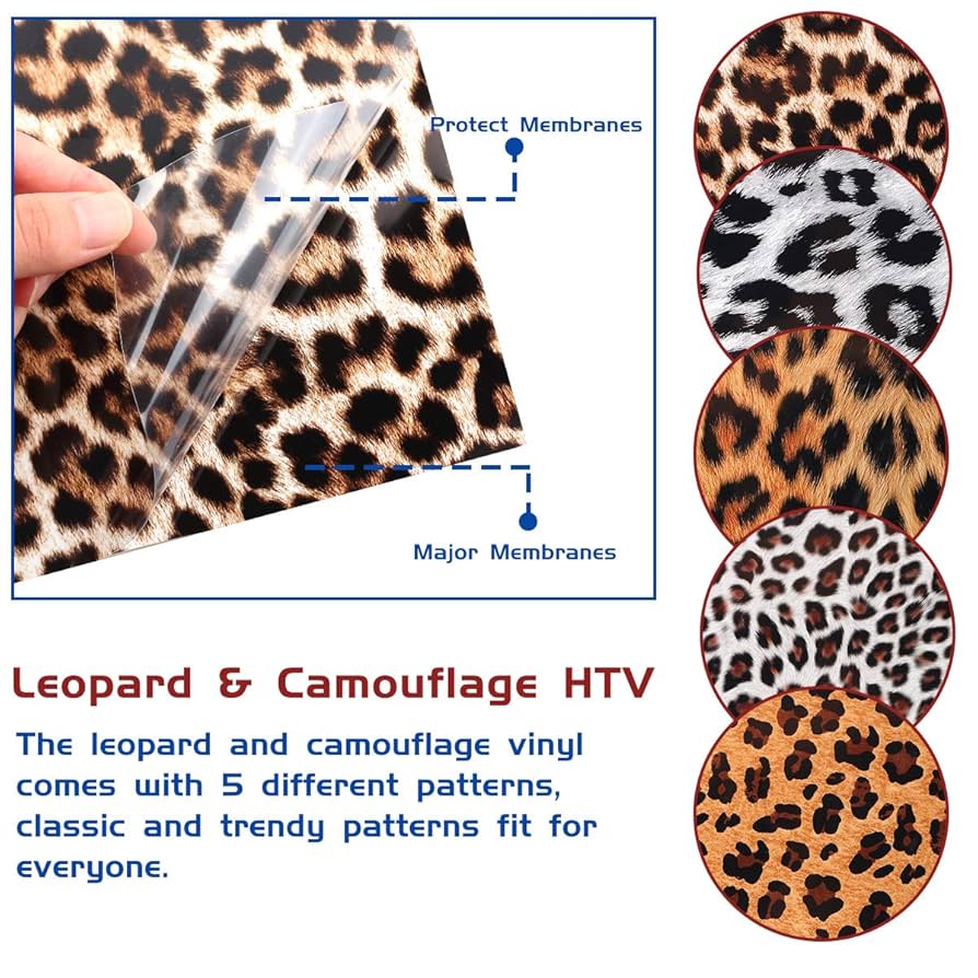 Amazon.co.jp: 10枚 12インチ x 10インチ ヒョウ柄 チーター