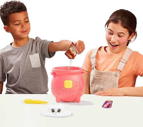 Miniatura 2 de Magic Mixies Magical Gem Surprise Fire Magic Cauldron - Reveal a Non-Electronic Mixie Plushie and Magic Ring with a pop up Reveal from The Fizzing