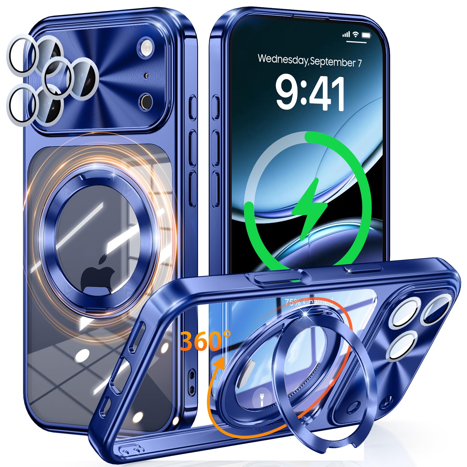 Amazon.co.jp: iPhone 17 Pro 用 ケース MagSafe対応 【回転歯車音CD