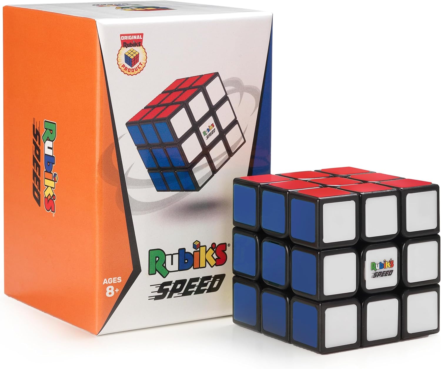 Rubik’s Cube, 3x3 Magnetic Speed Cube, Problem-Solving Brain Teaser, Classic Color-Matching Puzzle, Fidget Toy, Sensory Puzzle for Adults, Teens, Kids, for Ages 8 & Up