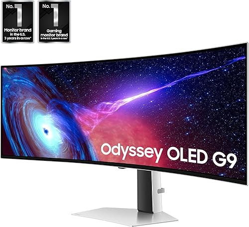 Miniatura 2 de Samsung Odyssey OLED (G93SC) - Monitor curvado para juegos de 49 pulgadas con QD-OLED, 240Hz, 0.03ms, DQHD, compatible con G-Sync, AMD FreeSync